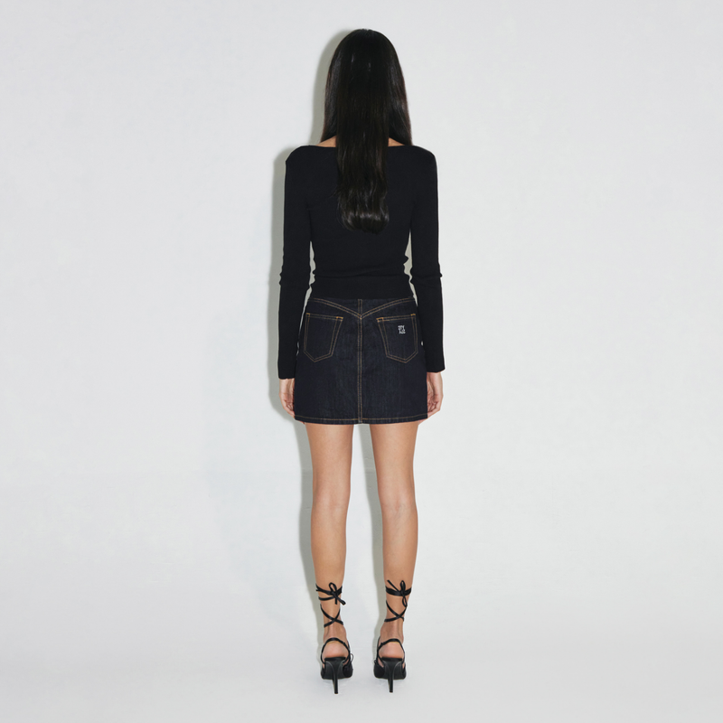 Indigo blue skirt - SK002