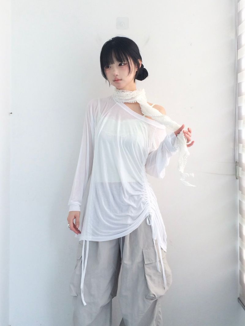 Light Texture Shirring T