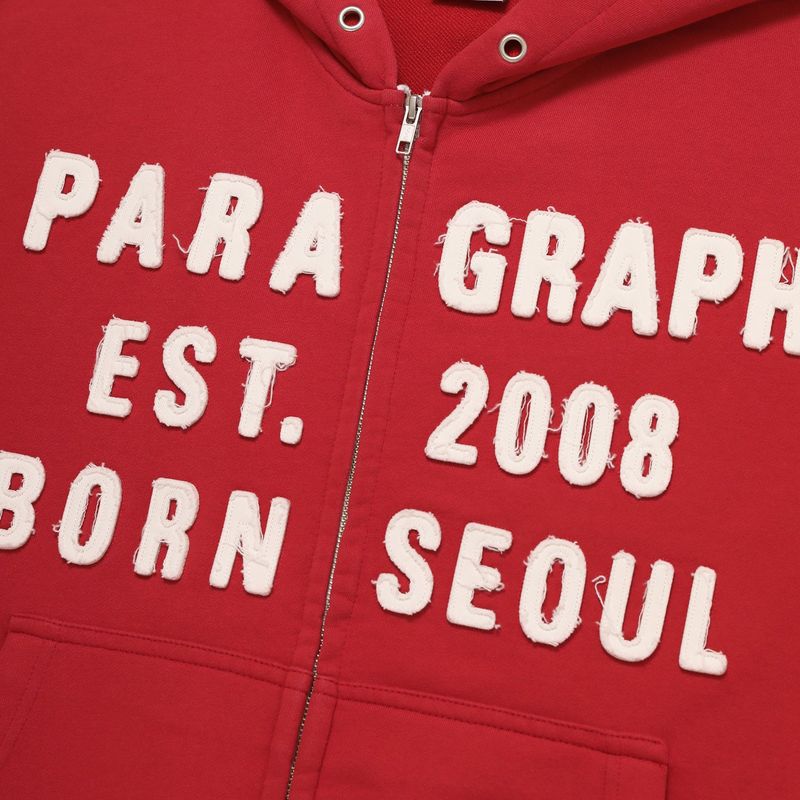 PARAGRAPH ソウルジップフーディー レッド