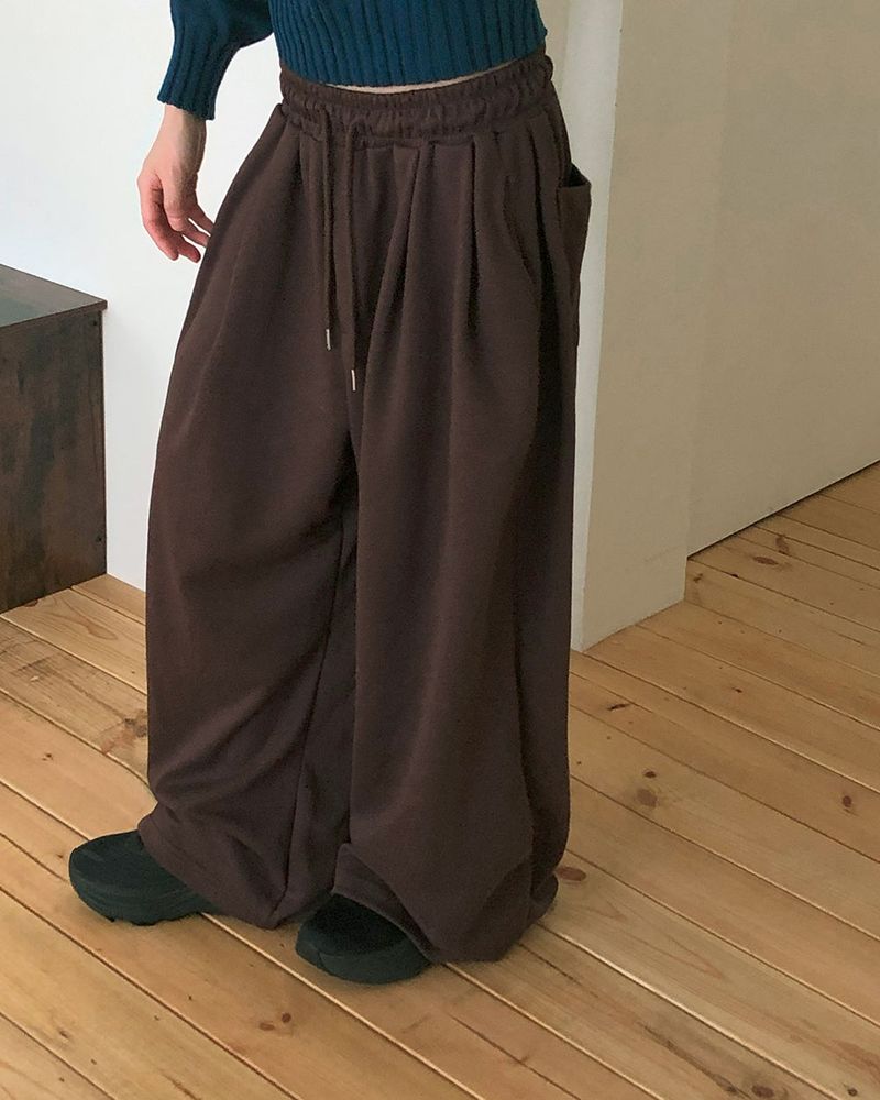 Bermi Number Patch Banding Strap Snap Button Training Long Pants