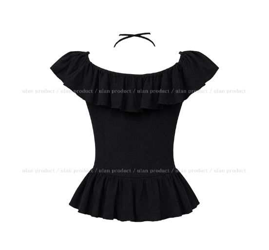 Bloom Corsage Frill Blouse
