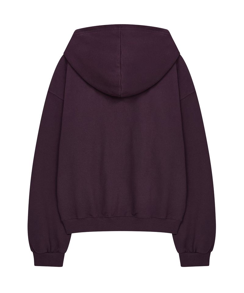 pt letter zip up (purple)
