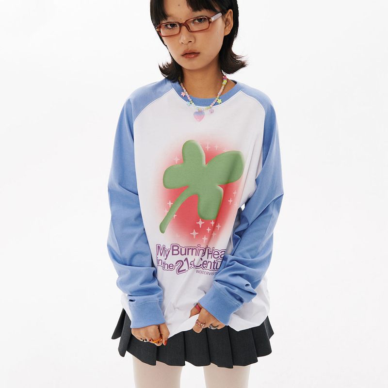 Clover Raglan Long sleeve [2Color]