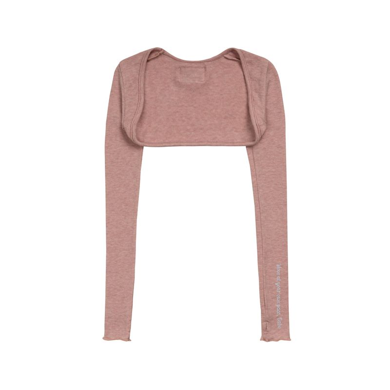 SOFT CREAM LETTERING BOLERO - PINK