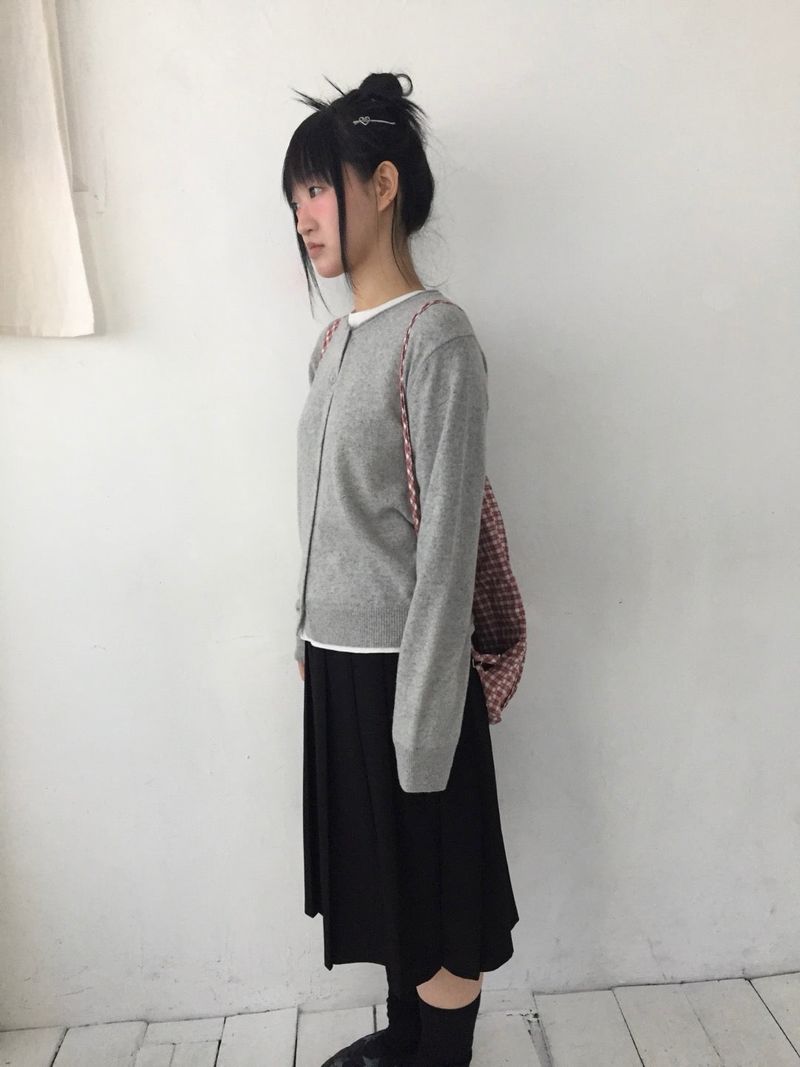 クローネックカラーカーディガン