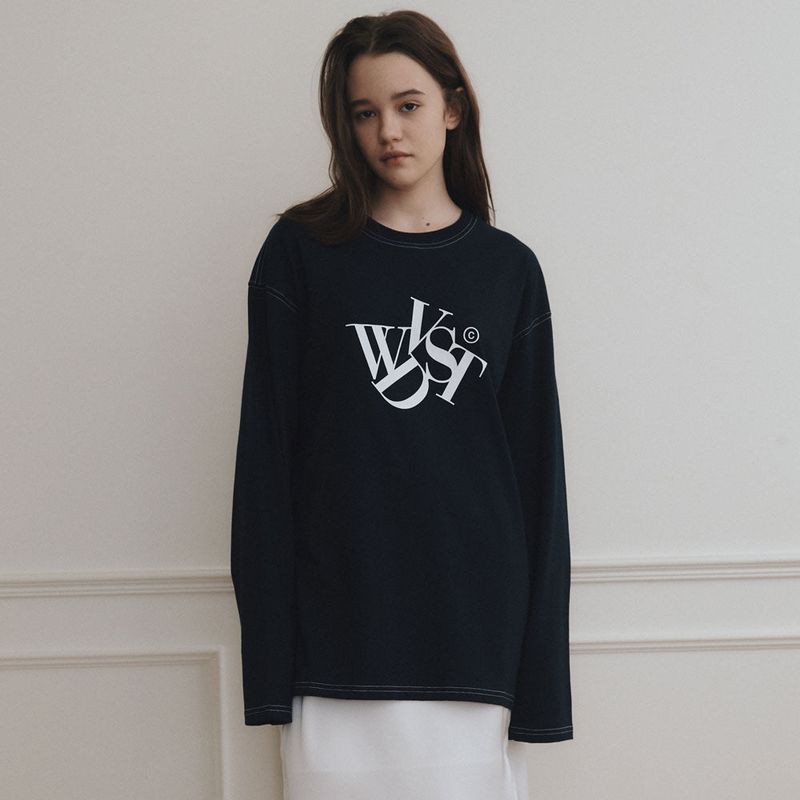 Logo Stitch Long Sleeve [2 Color]
