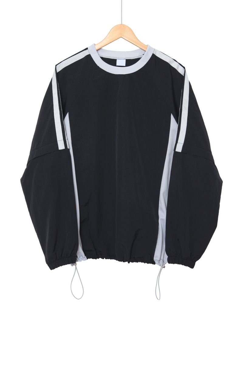 two-way nylon sweatshirt