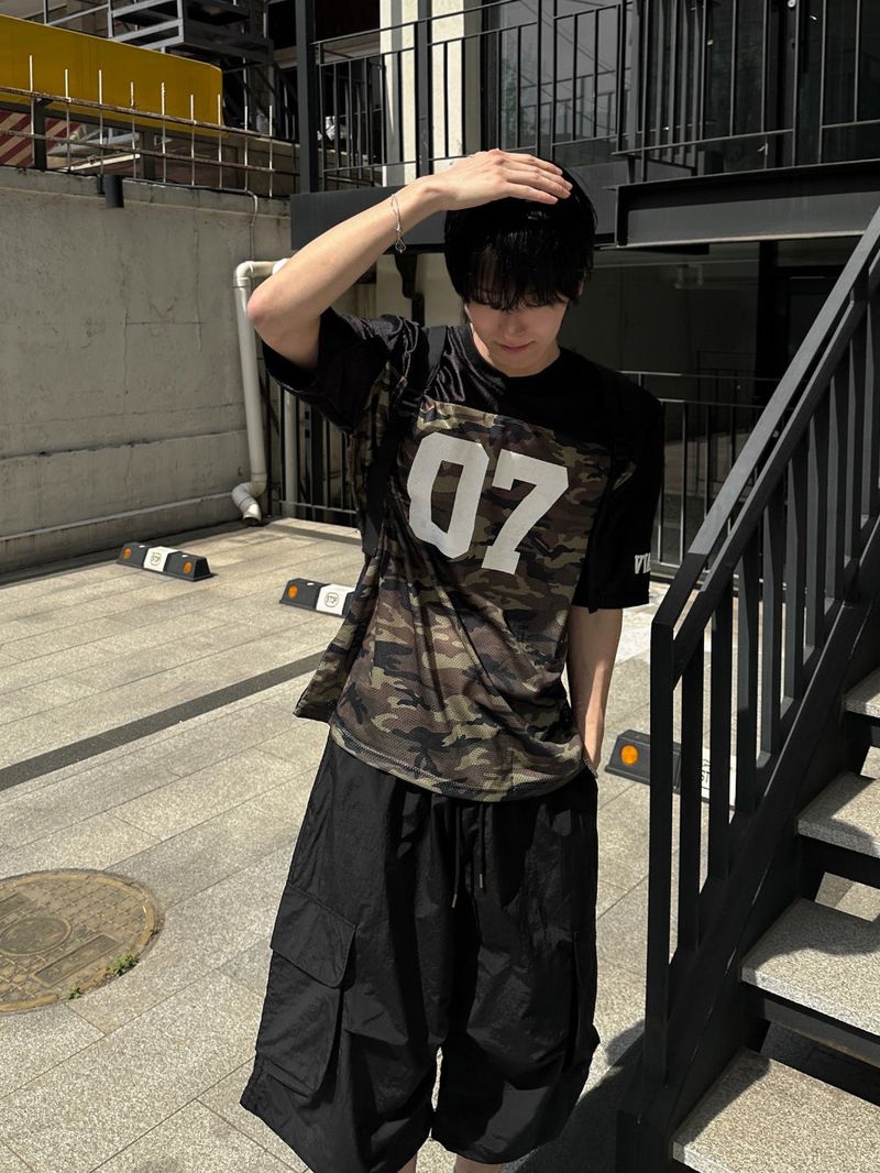 07 Camo Half Jersey