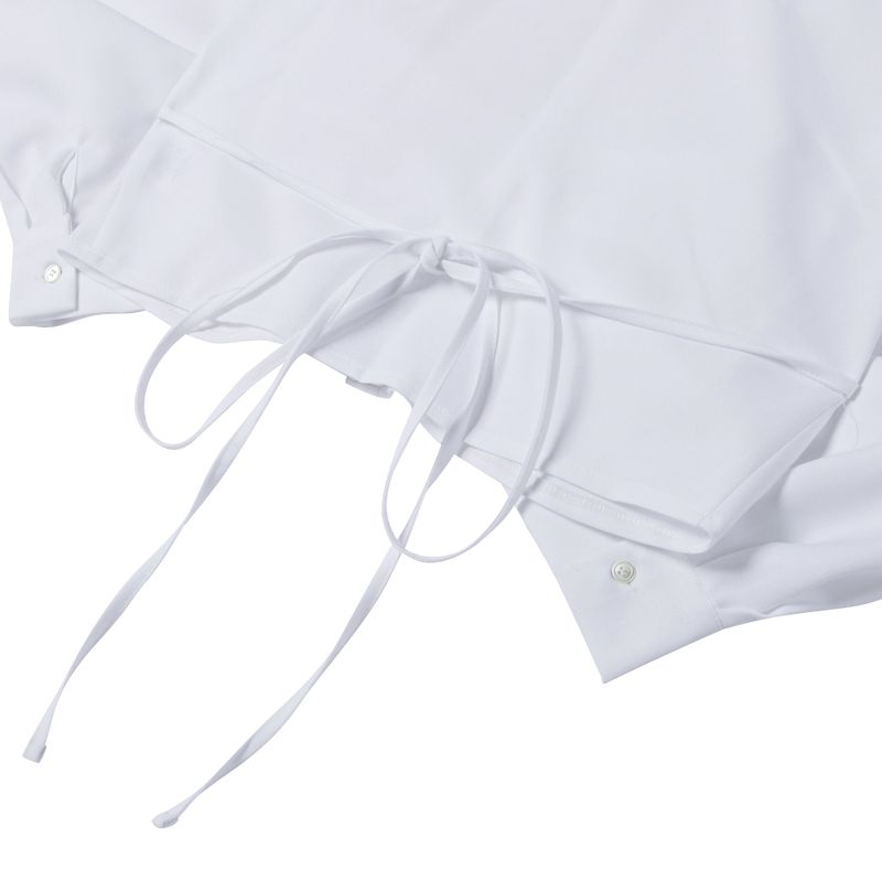 Leona shirring shirts WHITE