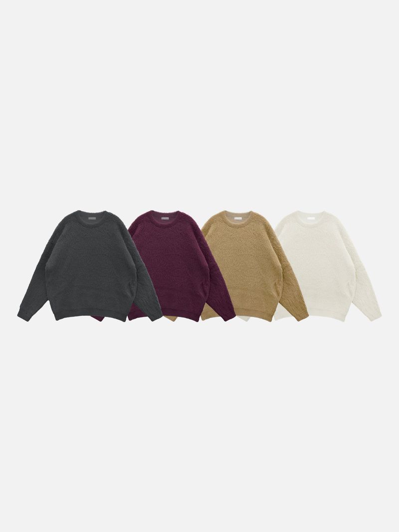 [Year-End Look Recommendation] Point Fingerhole Angora Fur Knit (4c)