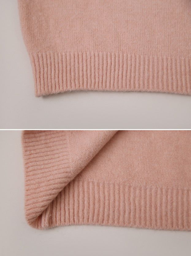 #Winter Pastel Soft Round Knit (3color)