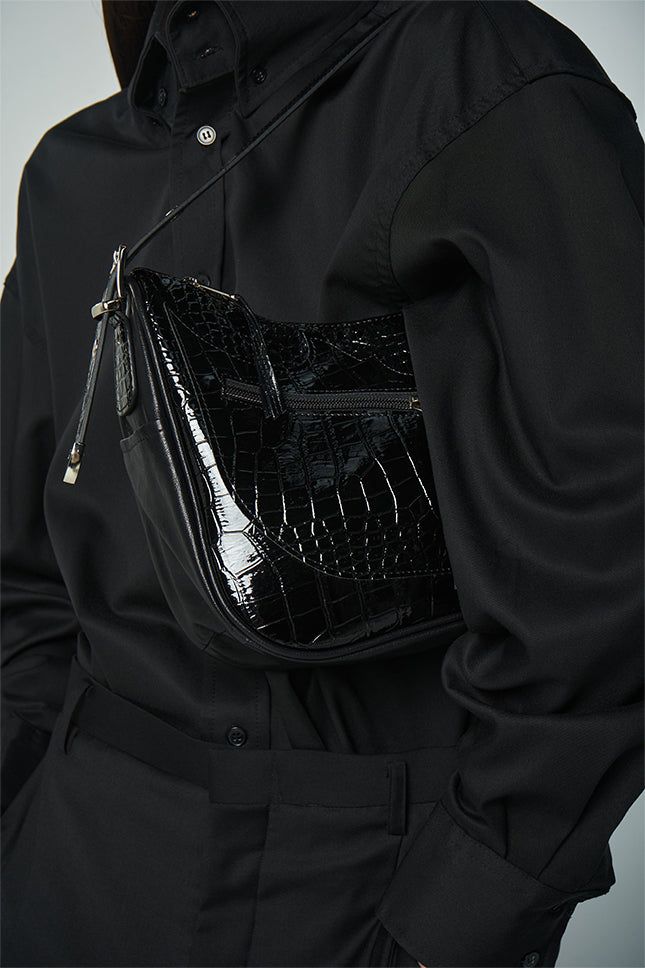 Western Enamel Pattern Leather Bag