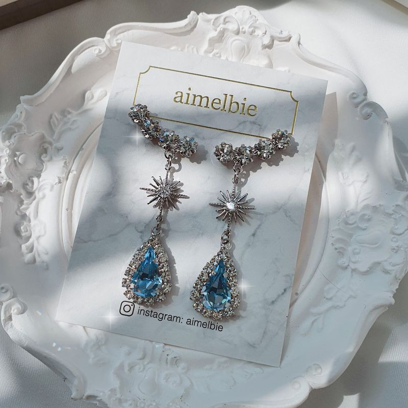 [IVE Liz Earring] Stellar Elf Earring - Light Sapphire