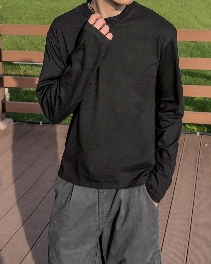 Pre Supima Cropped Long Sleeve