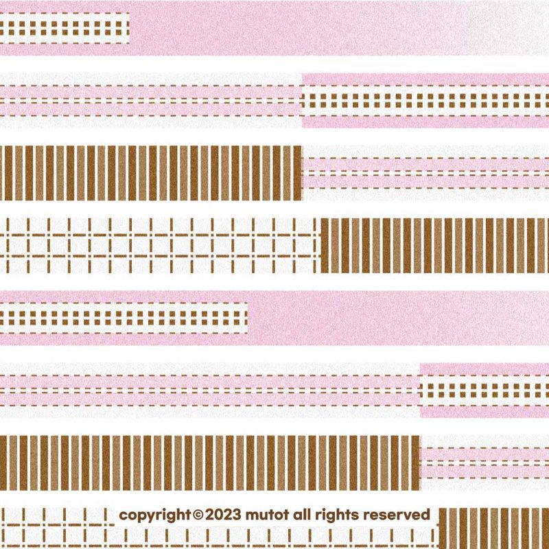 MUTOT(ムトット)の「'rose and cocoa' winter masking tape(Fashion Accessories)」