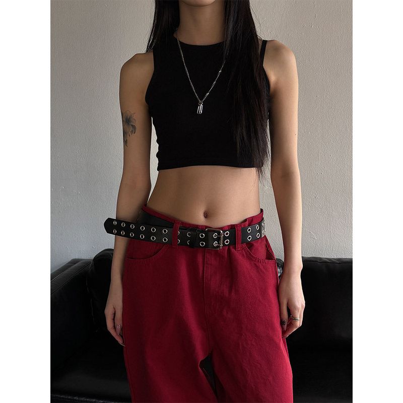 [S/S] Crop round neck sleeveless(5color)