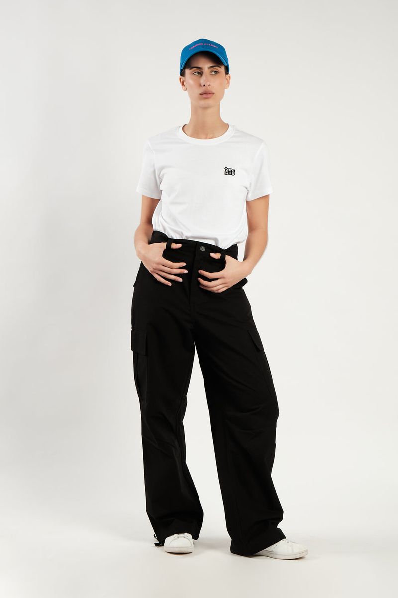 STRING CARGO PANTS [BLACK]