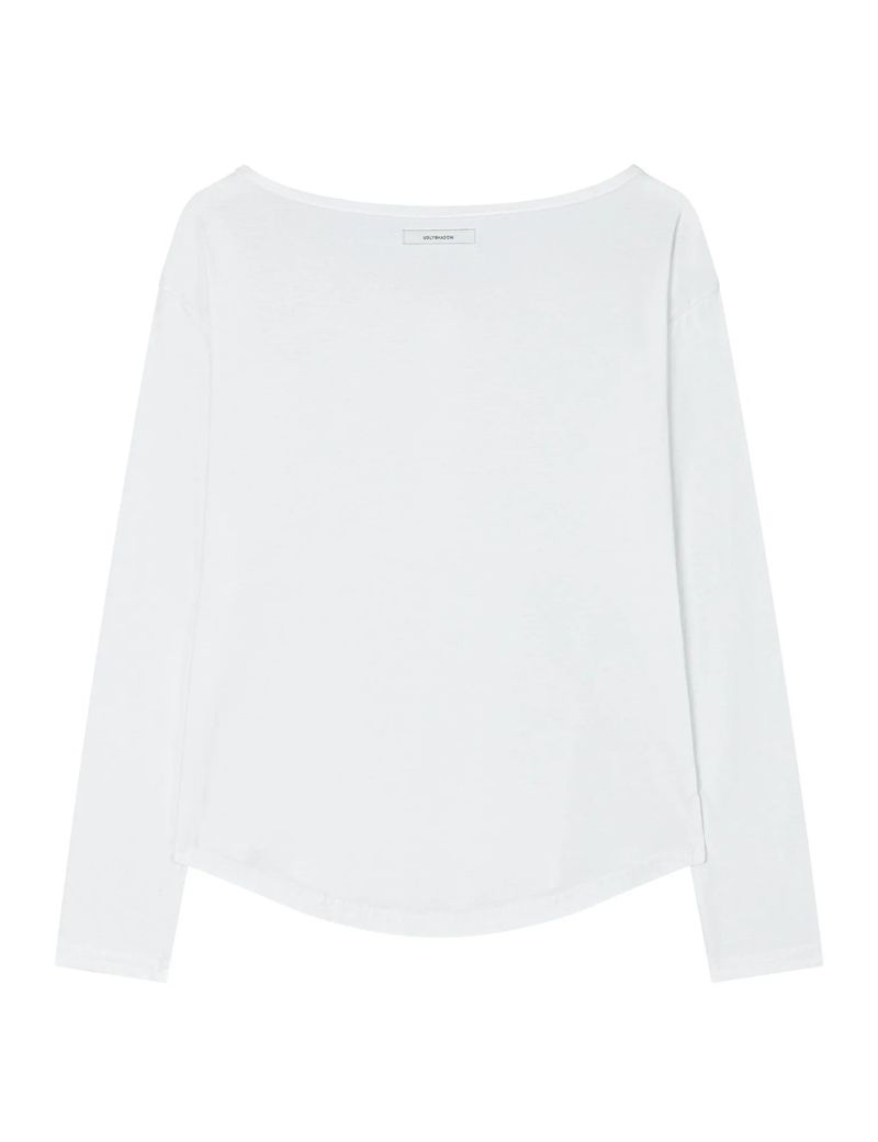 PLACKET RIBBED T-SHIRT(WHITE)