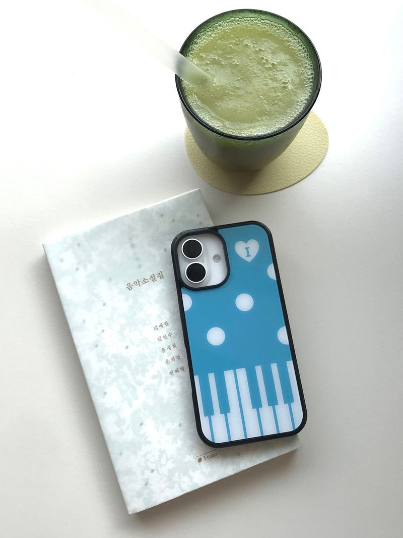 piano melody case -blue