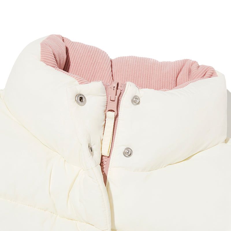 CHERRY REVERSIBLE PADDING VEST [IVORY]