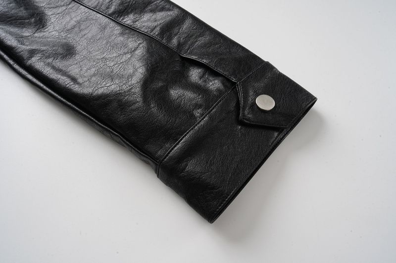 Bono Stud Leather Short Jacket