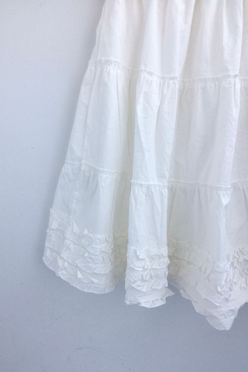 Flare some cotton frill skirt