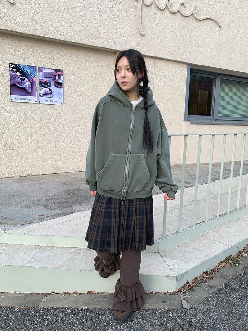 PIGMENT HOOD ZIP-UP (3C)