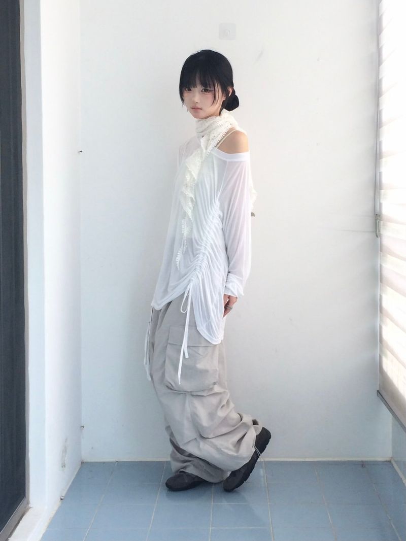 Light Texture Shirring T