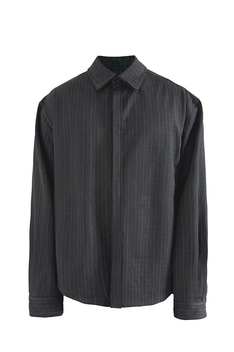 JCAESAR(ジュリウス・シーザー)の「Reversible Plaid Overshirt(Tops)」
