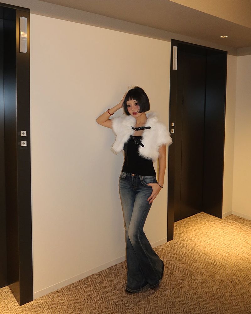 F/W inner napping slim fit sleeveless shirt
