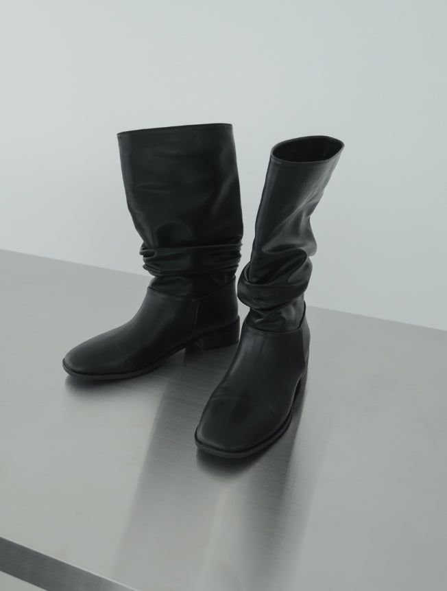 1213 Slouch Middle Boots (3cm)