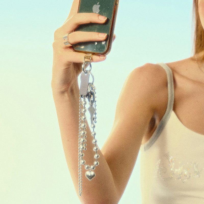 SENTIMENTS（サンティマン）の「NO.488 [SILVER] BRIMFUL BALL CHAIN PHONE GRIP（Fashion Accessories）」