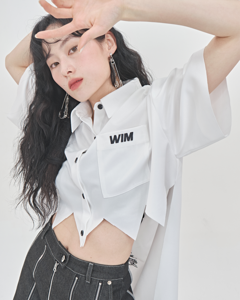 WIM(ダブリューアイエム)の「ZIGZAG EMBROIDERY SHIRT(Tops)」