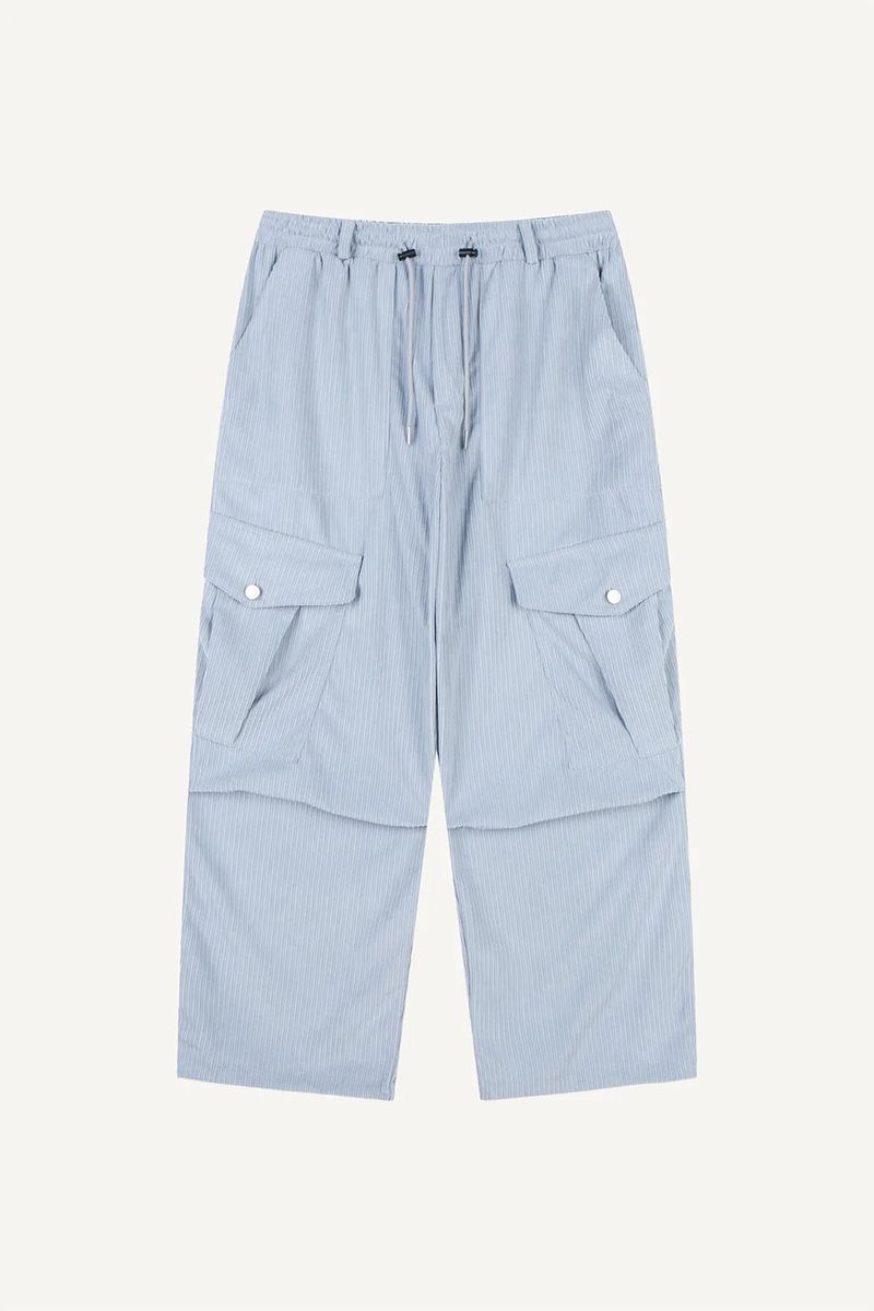 Corduroy big pocket cargo pants