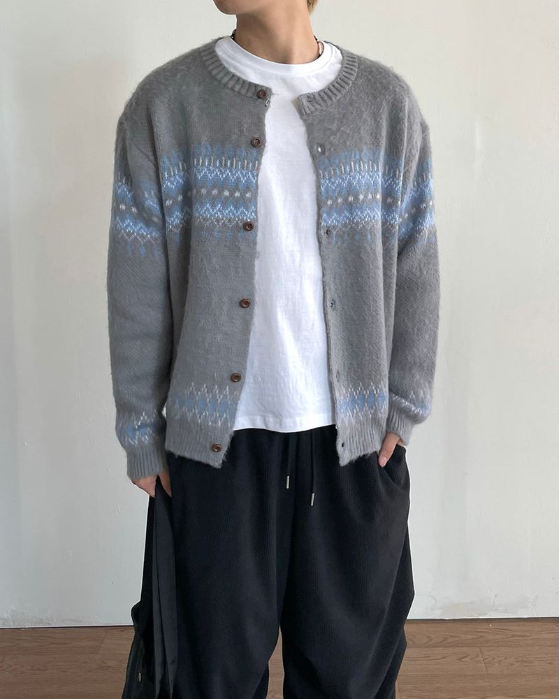 Cozy Nordic Knit Cardigan