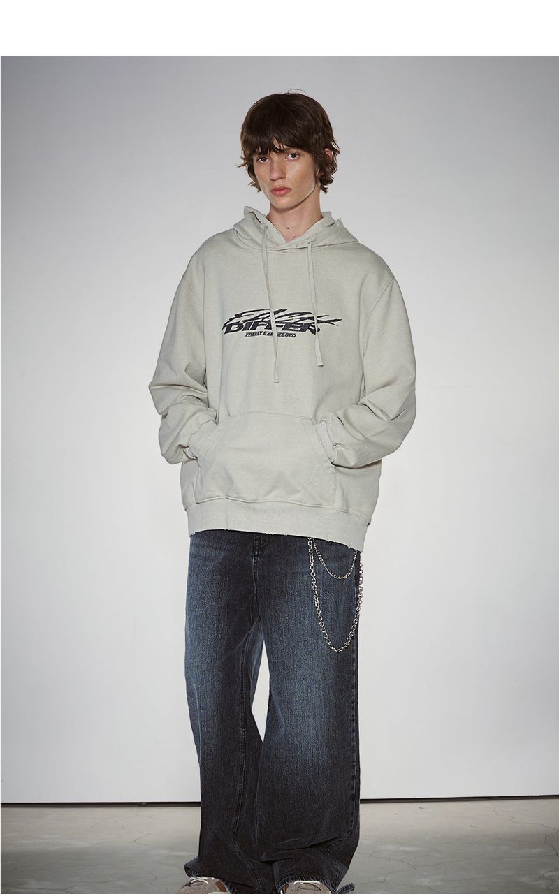 EACH DIFFER(イーチディファー)の「DESTROYED HEM WIDE DENIM_BLACK(Pants)」