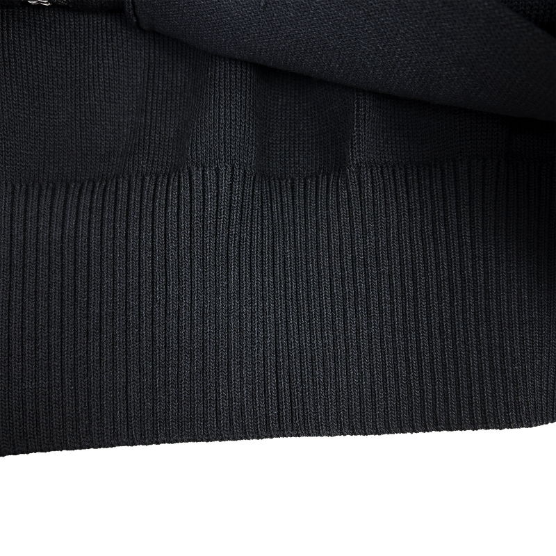sand track knit zip-up
