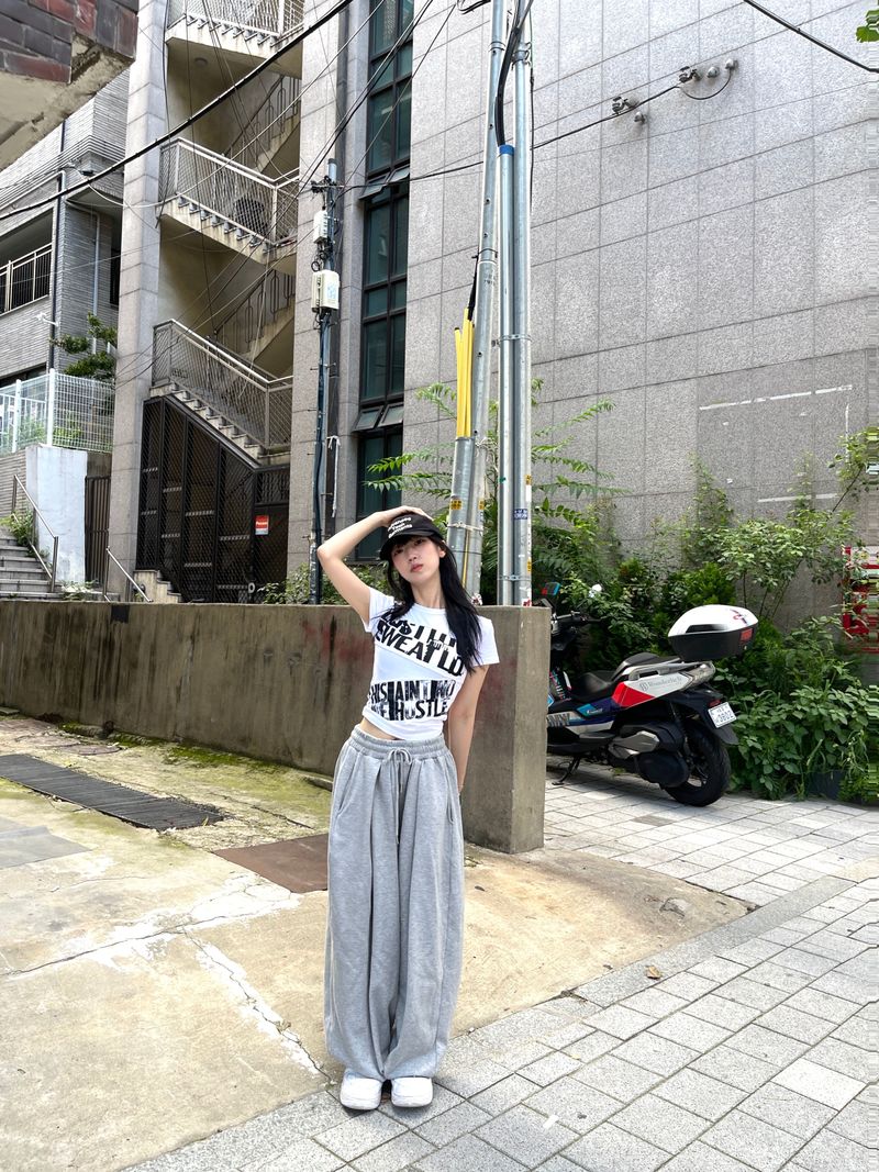 Kafka dart banding wide pants