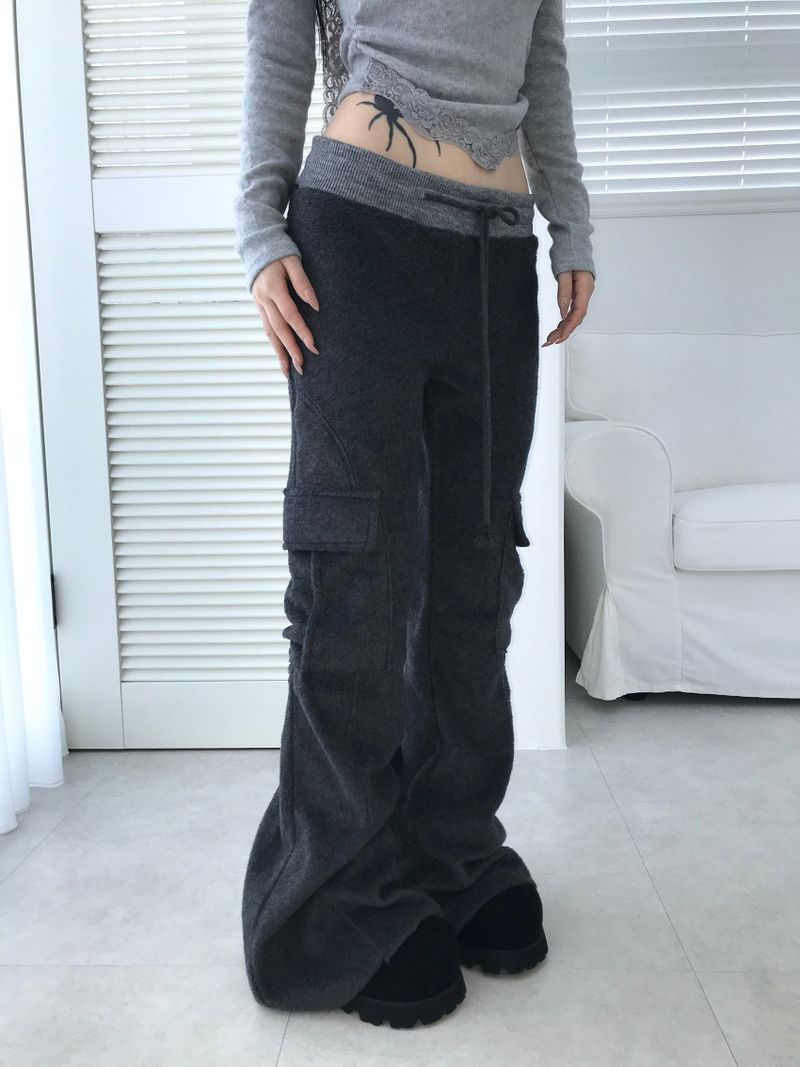 baby cargo fur bootcut pt(2color)