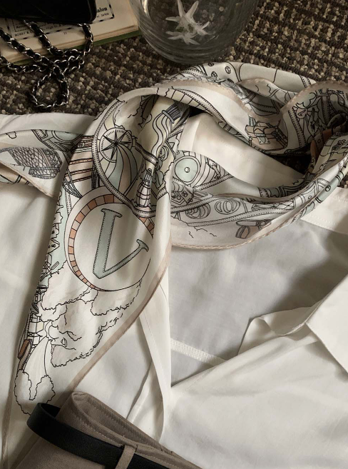 Norton Silk Scarf / 1 color