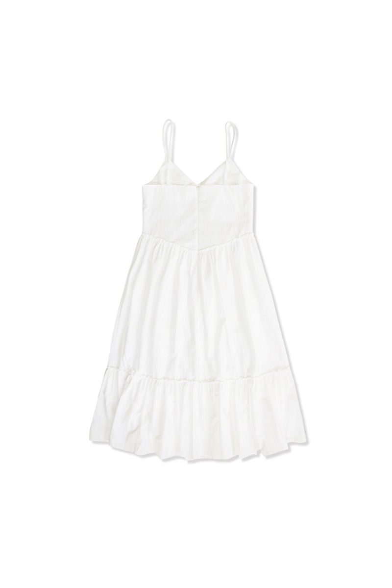 Silly frill dress_ivory