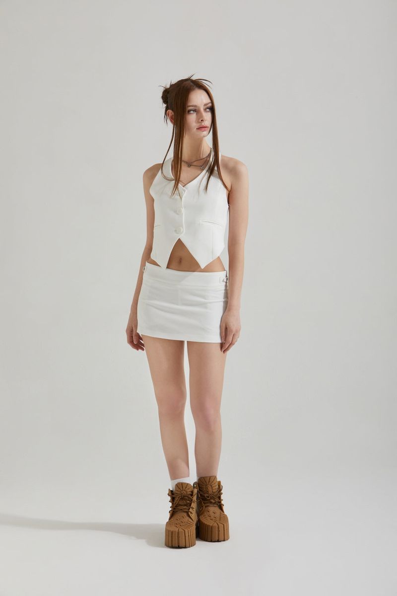 STRAP MINI SKIRT