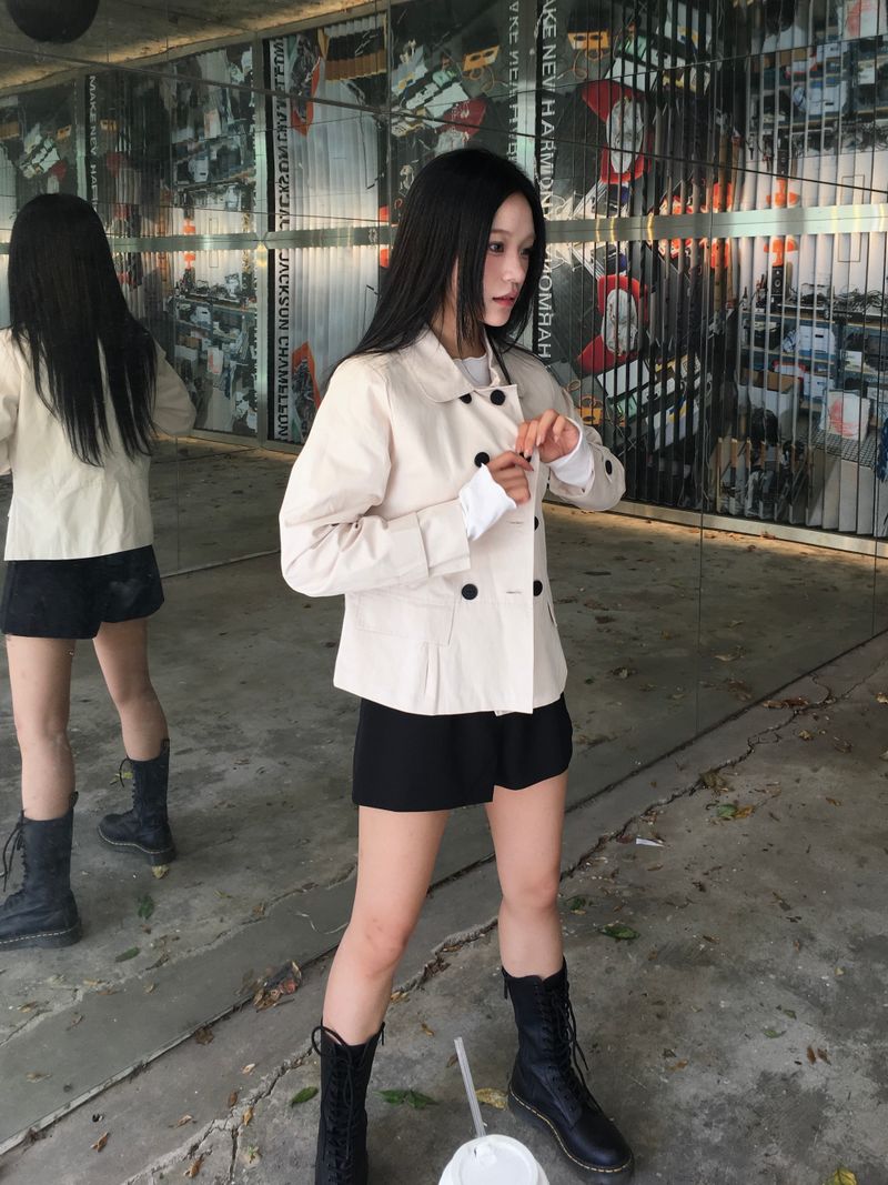 Ner Double Short Trench Jacket (2c)