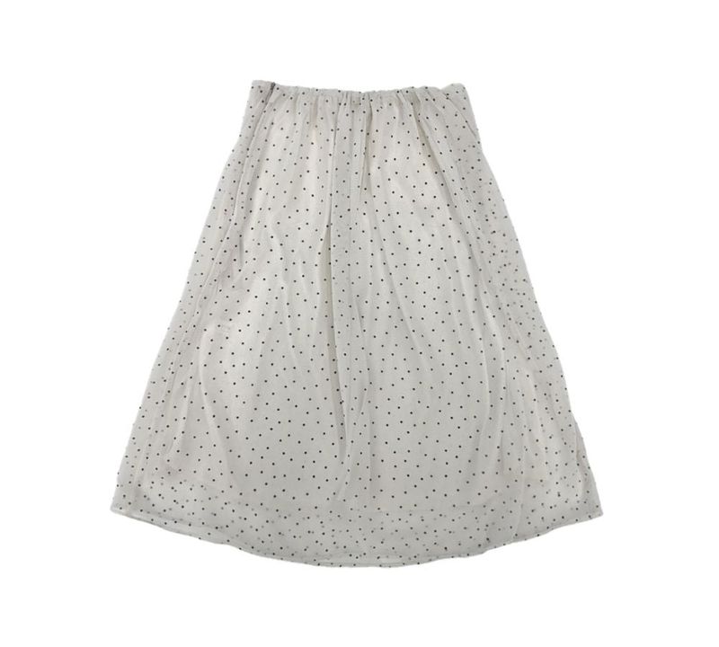 fine dot midi skirt