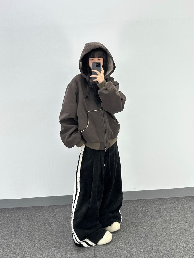 terry four pintuck pants
