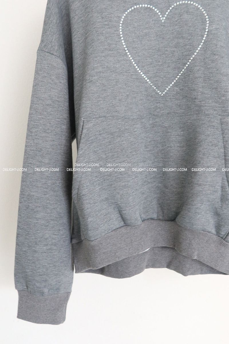 Heart Cubic Napping Hooded & Jogger Two-Piece Set