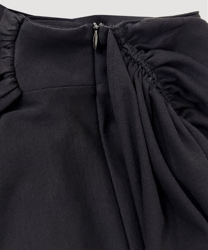 ASYMMETRIC DRAPE SKIRT