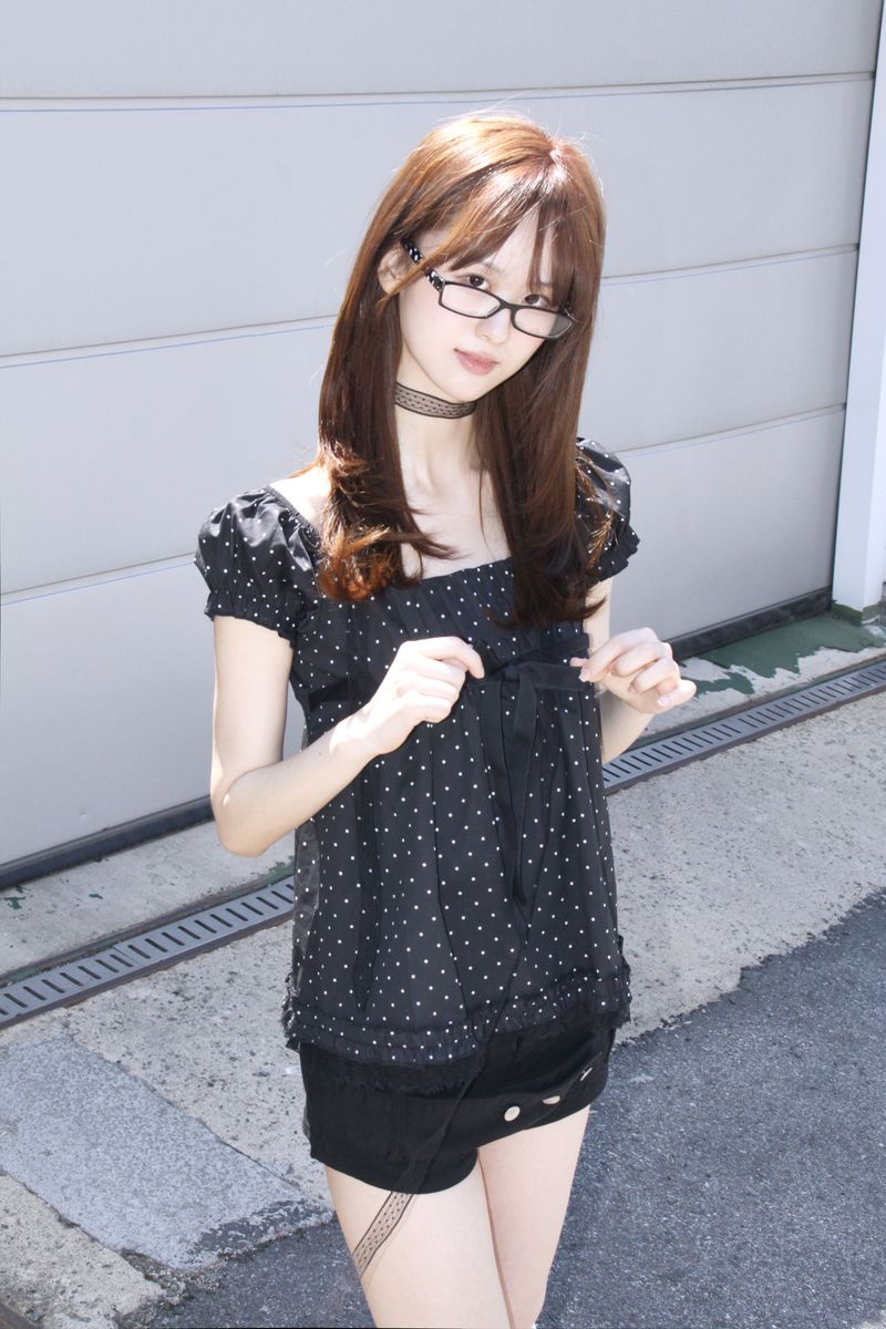 DOT SCARF LACE BLOUSE (2color)