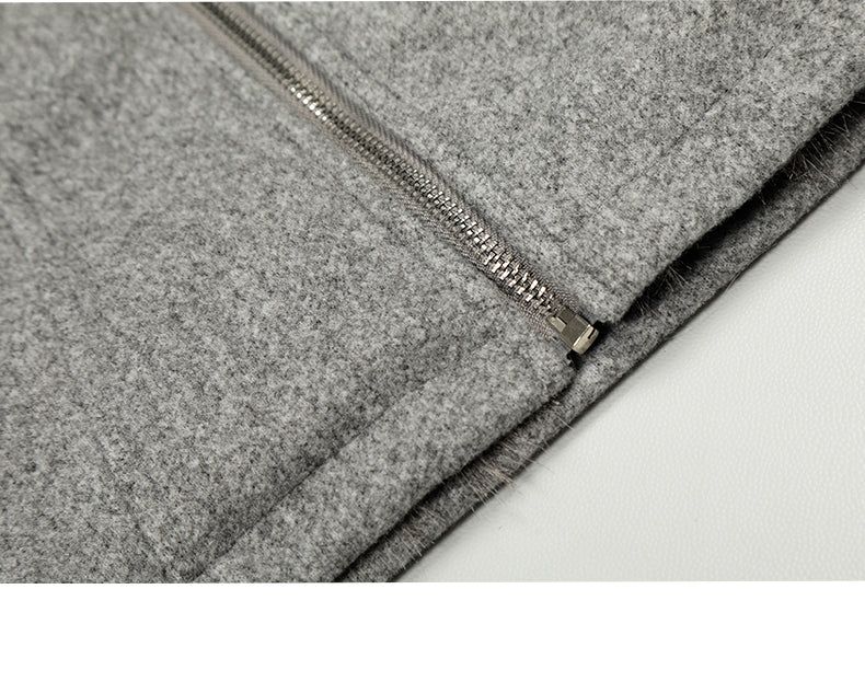 Gemma Fur Neck Wool Jacket