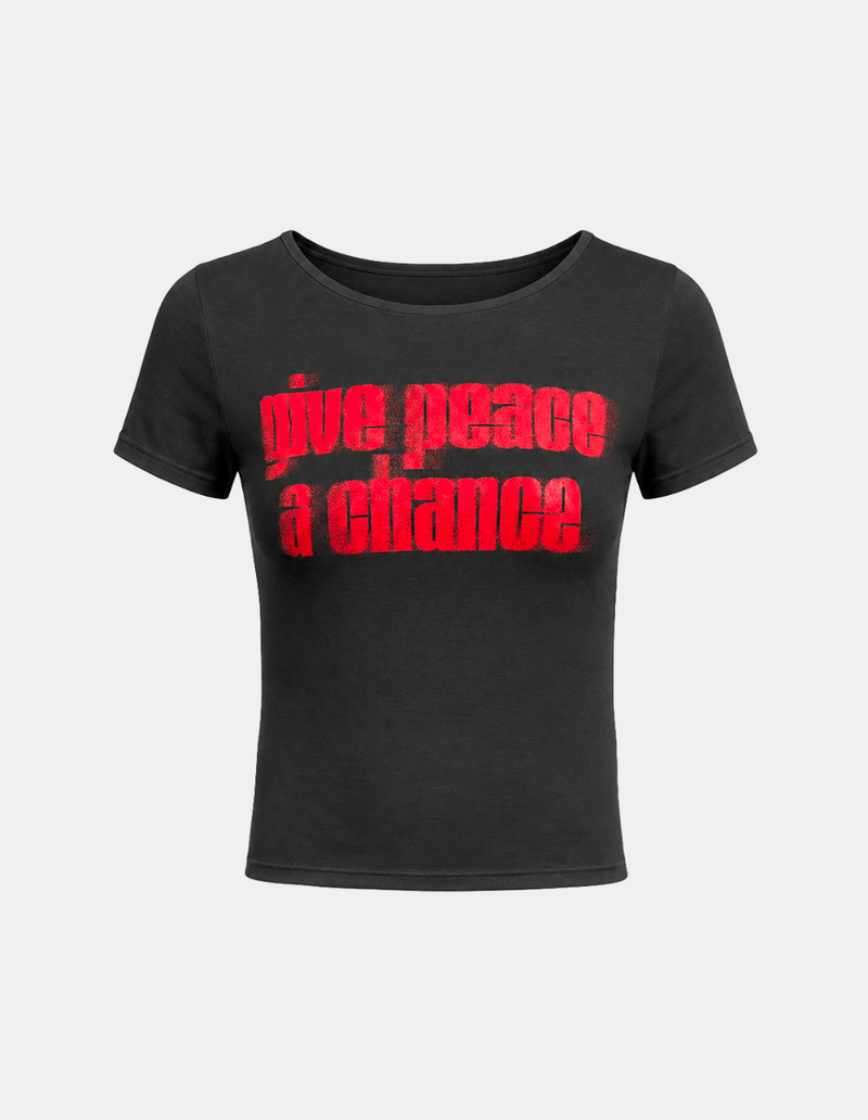 Tess Graphic Shirring Tee